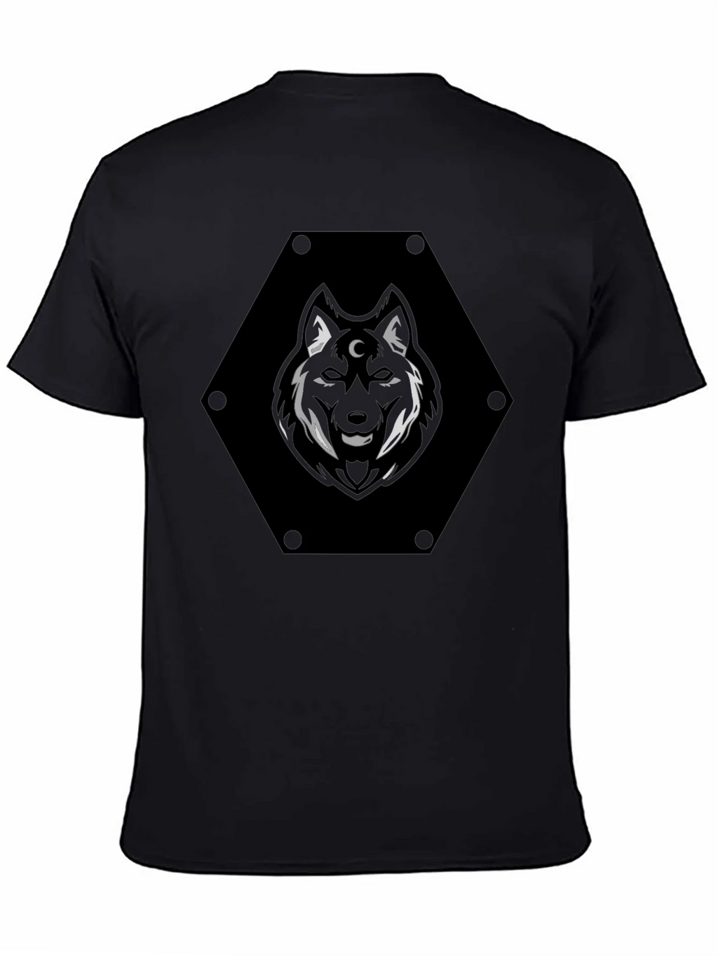Mystic Wolf Graphic Tee - Black product image 7