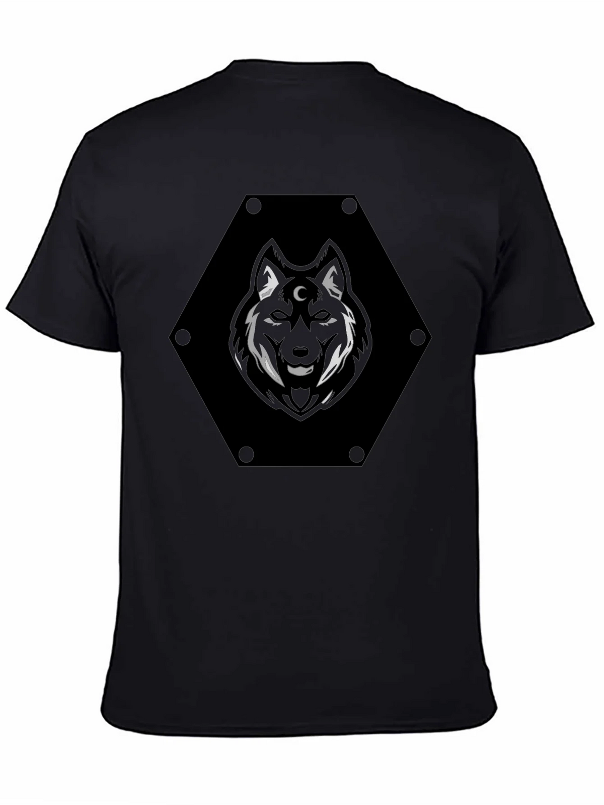 Mystic Wolf Graphic Tee - Black product image 7