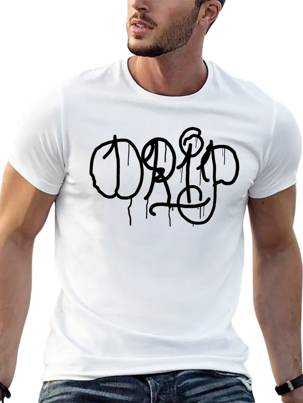 Black Graphic Tee - DRIP Design product image 4