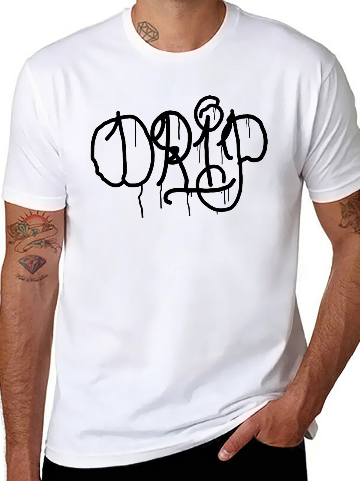 Black Graphic Tee - DRIP Design product image 10