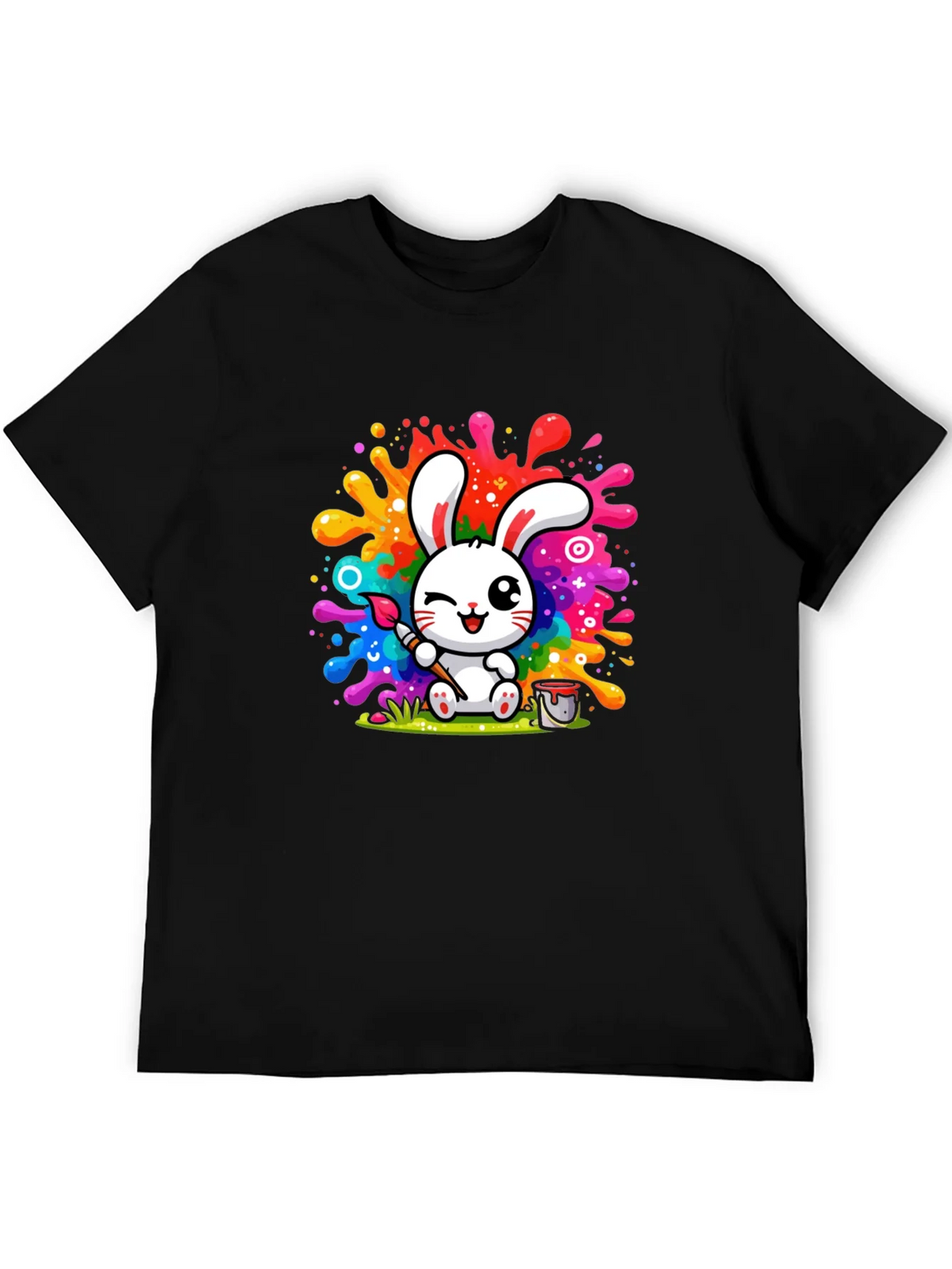 Bunny Painter Graphic T-Shirt - Artistic Style product image 8