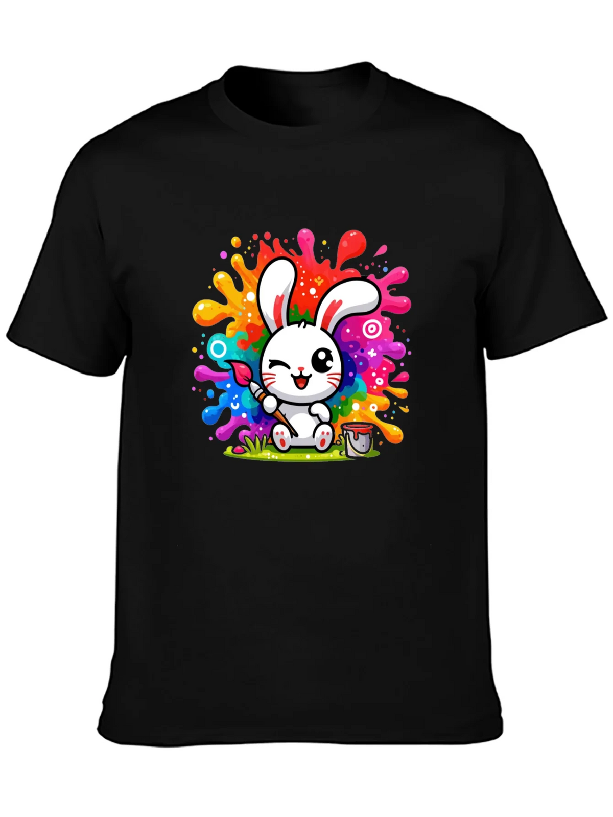 Bunny Painter Graphic T-Shirt - Artistic Style product image 6