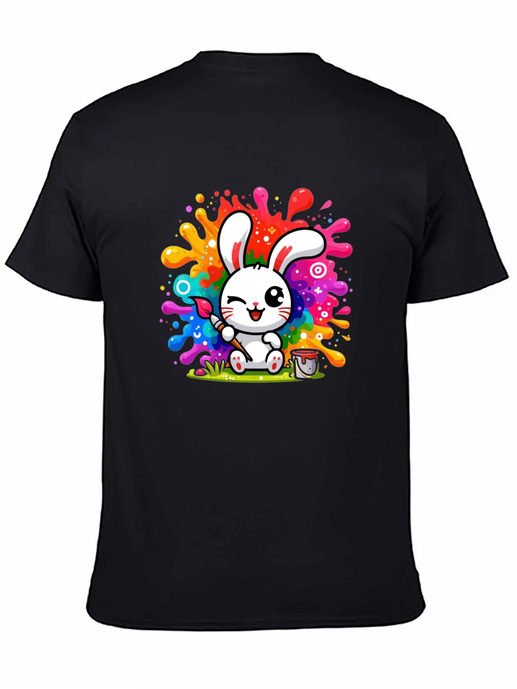 Bunny Painter Graphic T-Shirt - Artistic Style product image 7