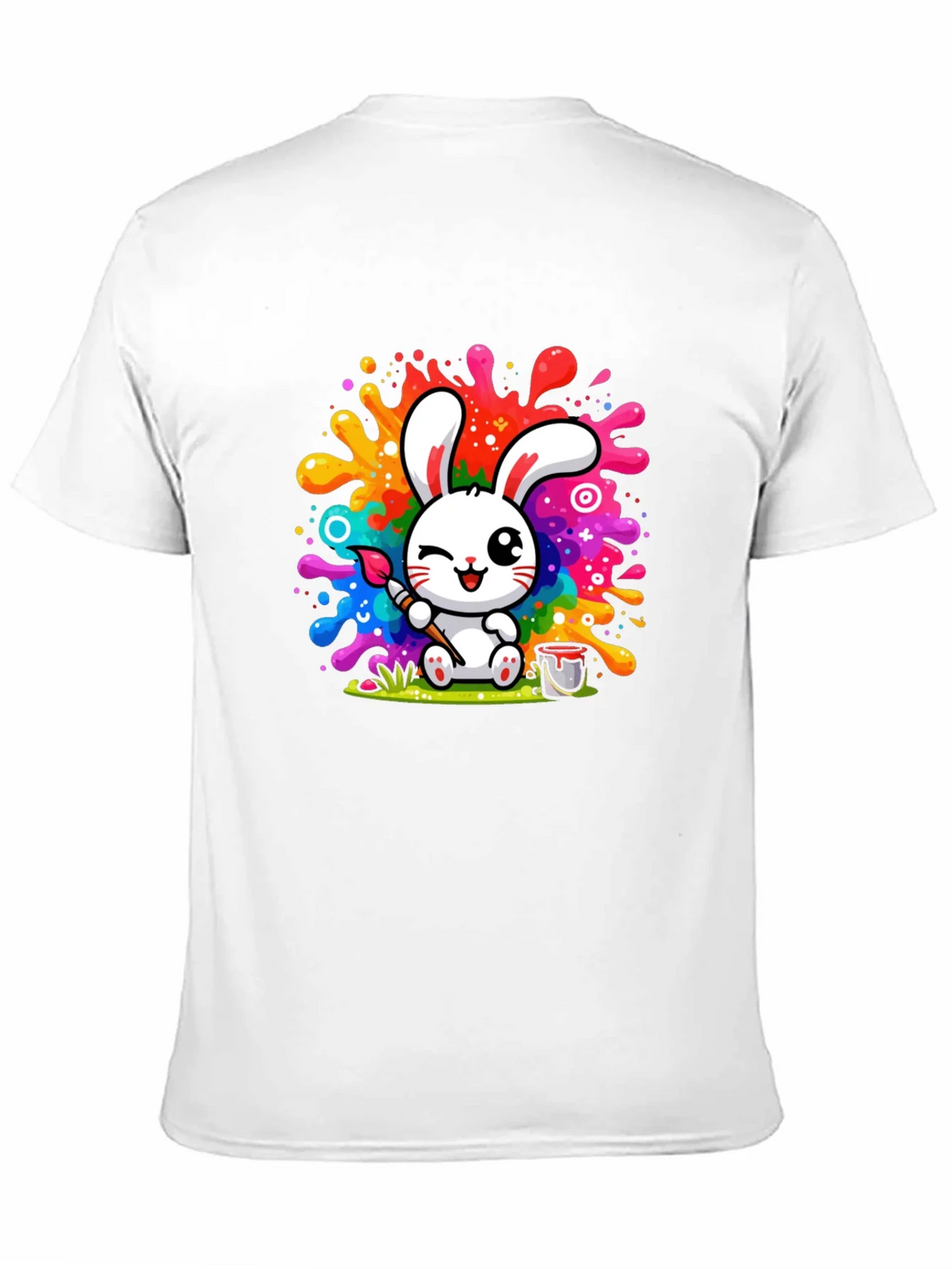 Bunny Painter Graphic T-Shirt - Artistic Style product image 2