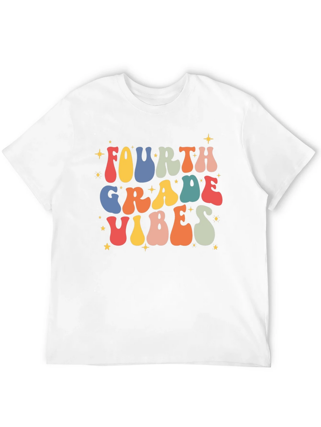 Fourth Grade Vibes Retro T-Shirt product image 3
