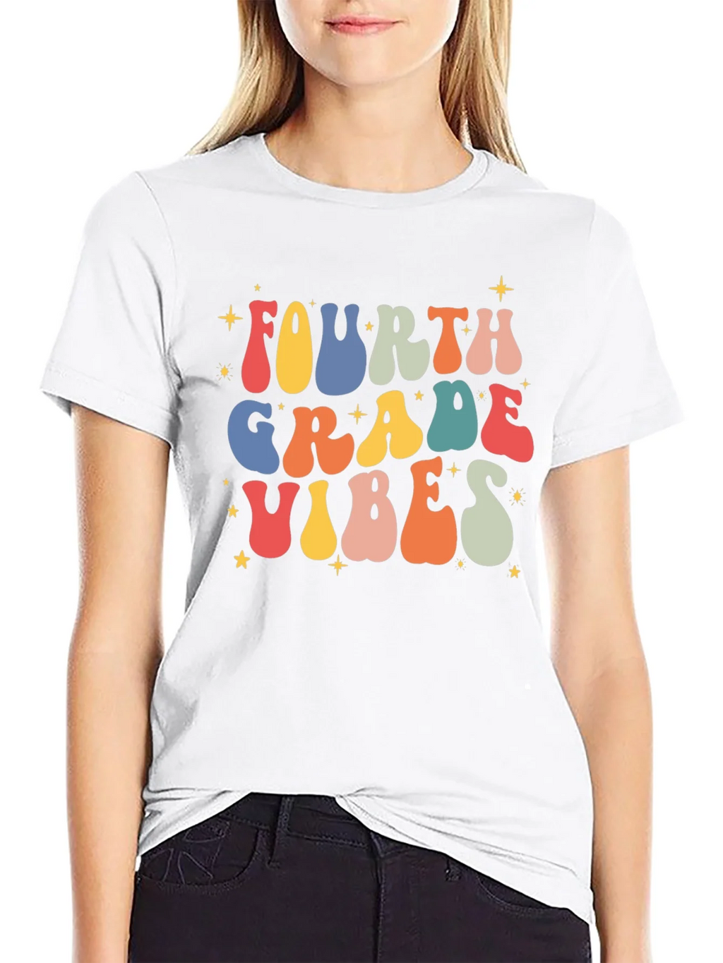 Fourth Grade Vibes Retro T-Shirt product image 11