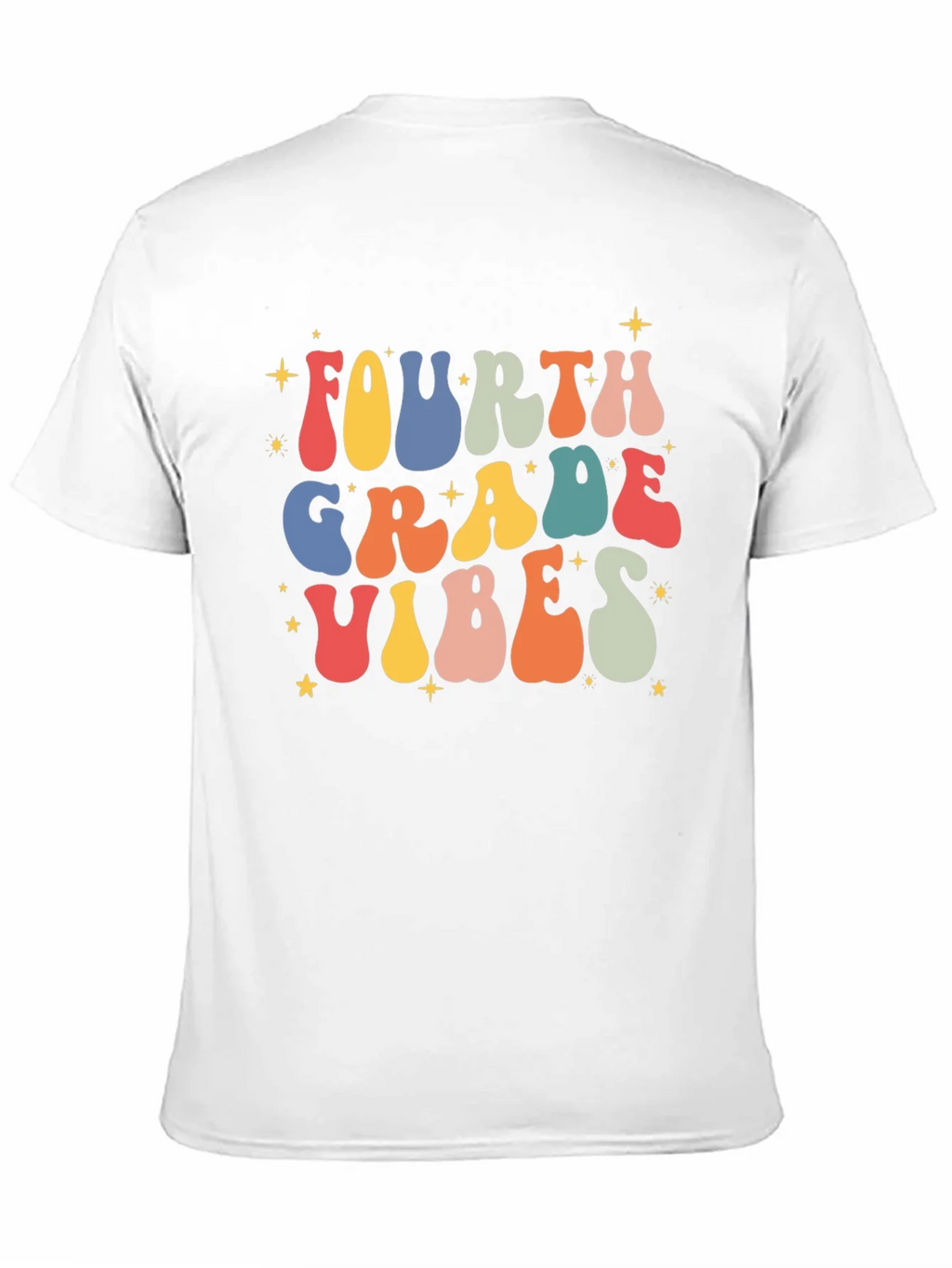 Fourth Grade Vibes Retro T-Shirt product image 2
