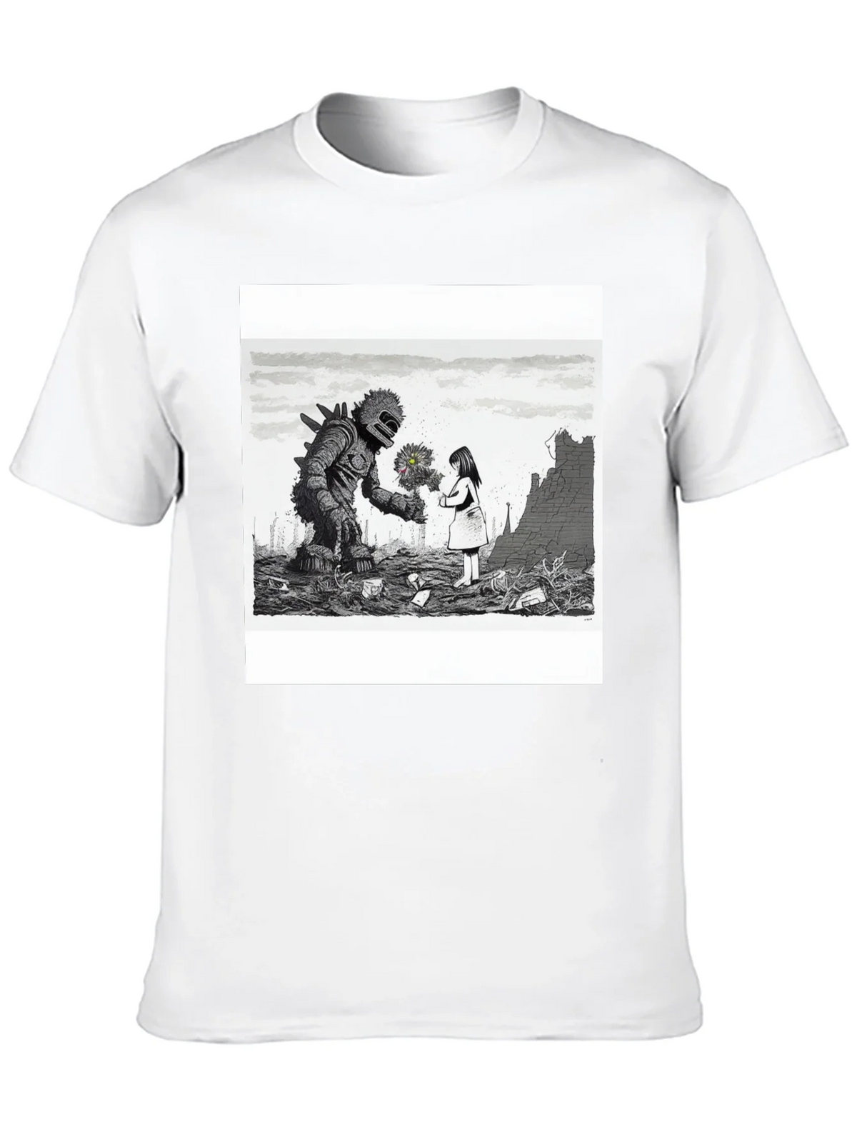 Monster & Girl Graphic Tee - Black product image 3