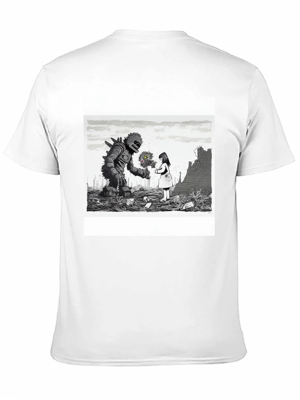 Monster & Girl Graphic Tee - Black product image 1