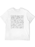 Floral Print Black T-Shirt - Stylish Comfort product image 1