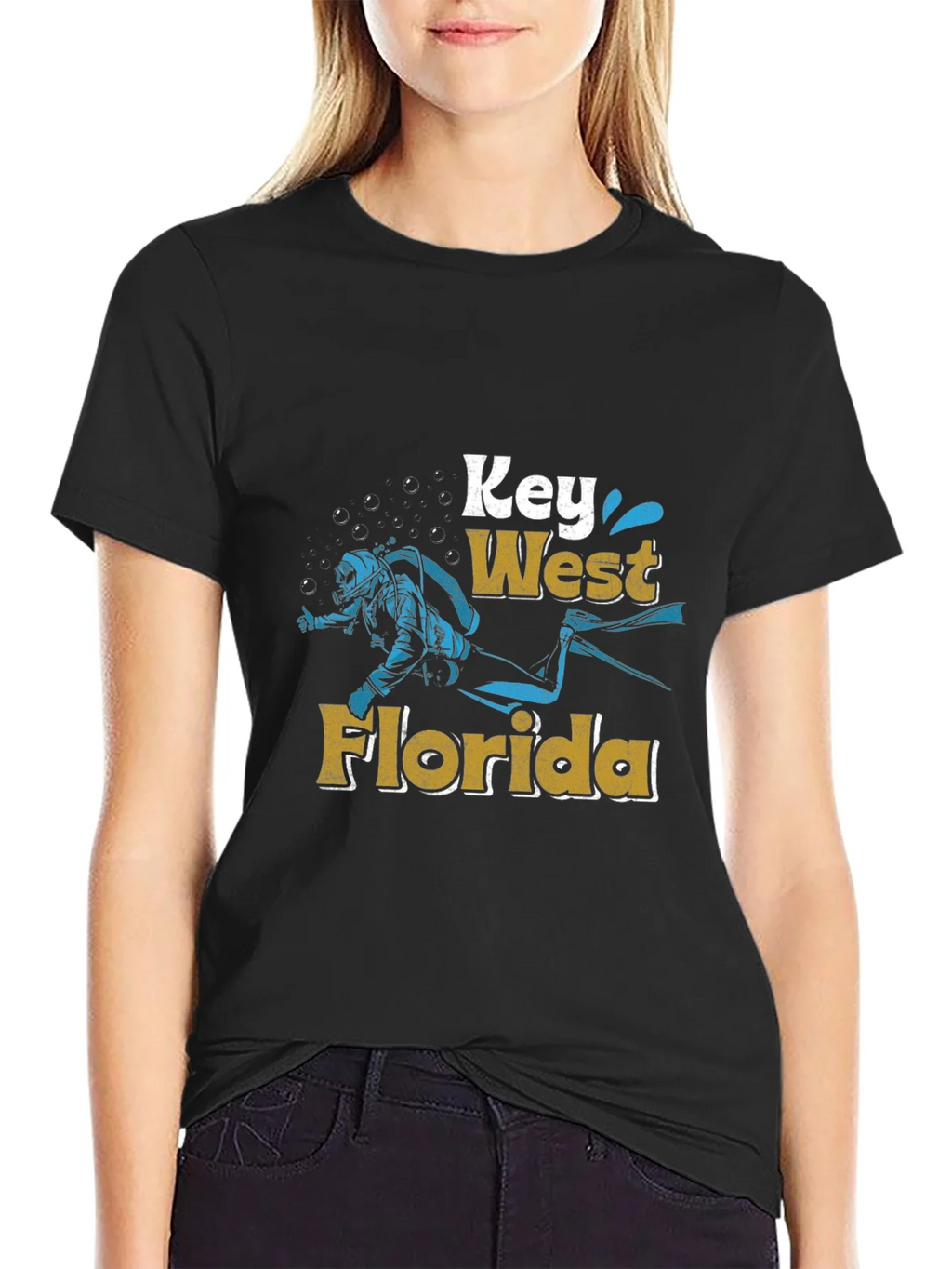 Key West Florida Diver Graphic Tee product image 5