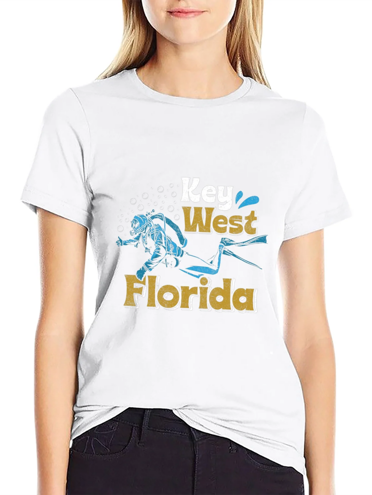 Key West Florida Diver Graphic Tee product image 11