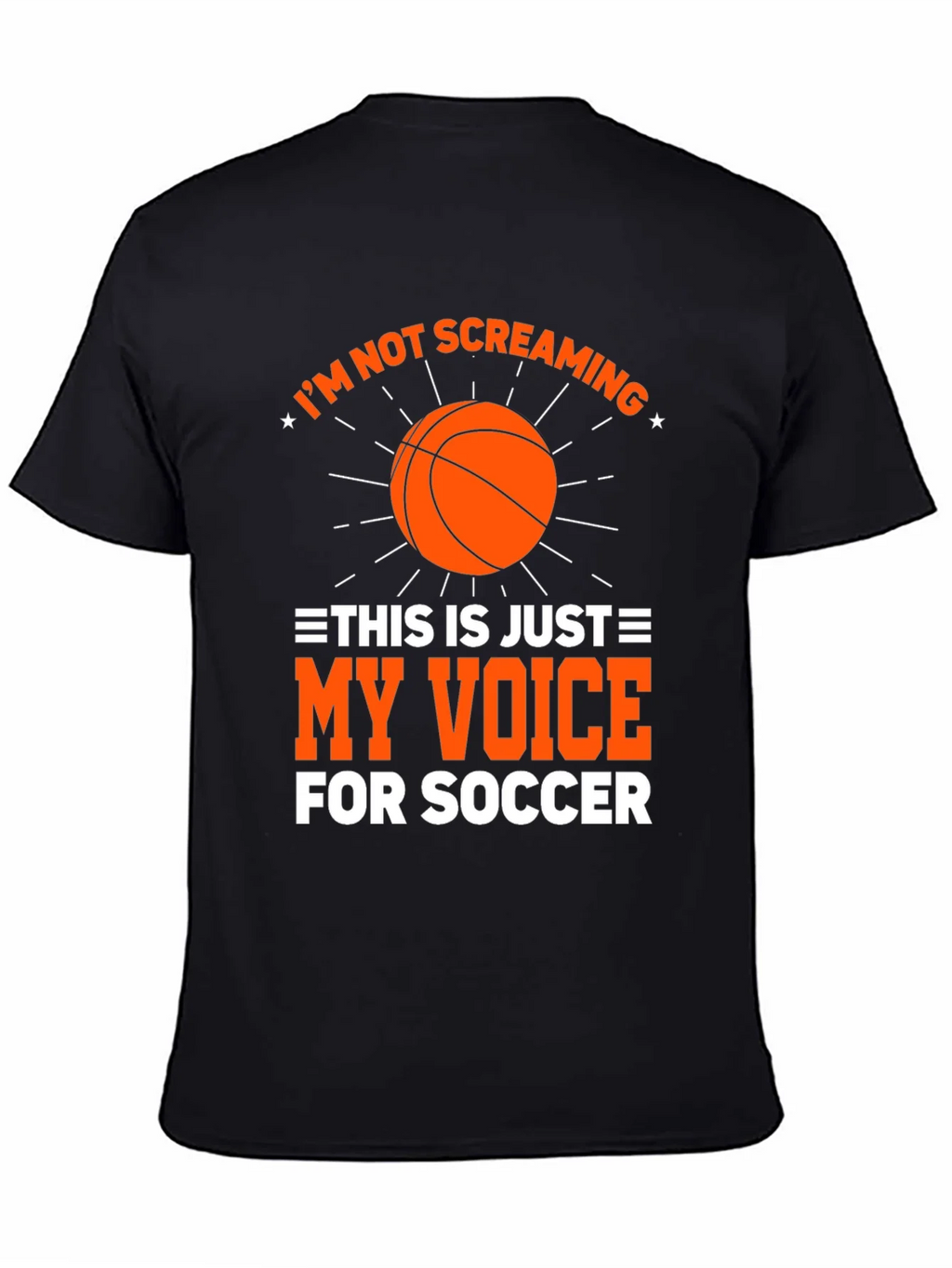 Funny Soccer T-Shirt Im Not Screaming My Voice For product image 7