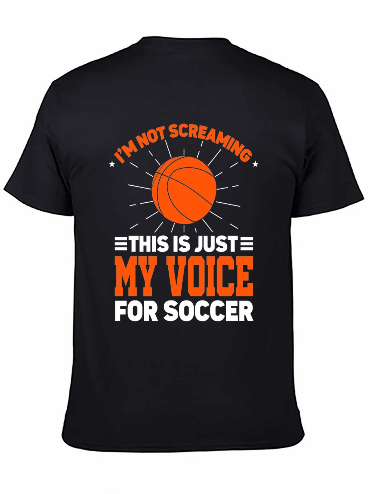 Funny Soccer T-Shirt Im Not Screaming My Voice For product image 7
