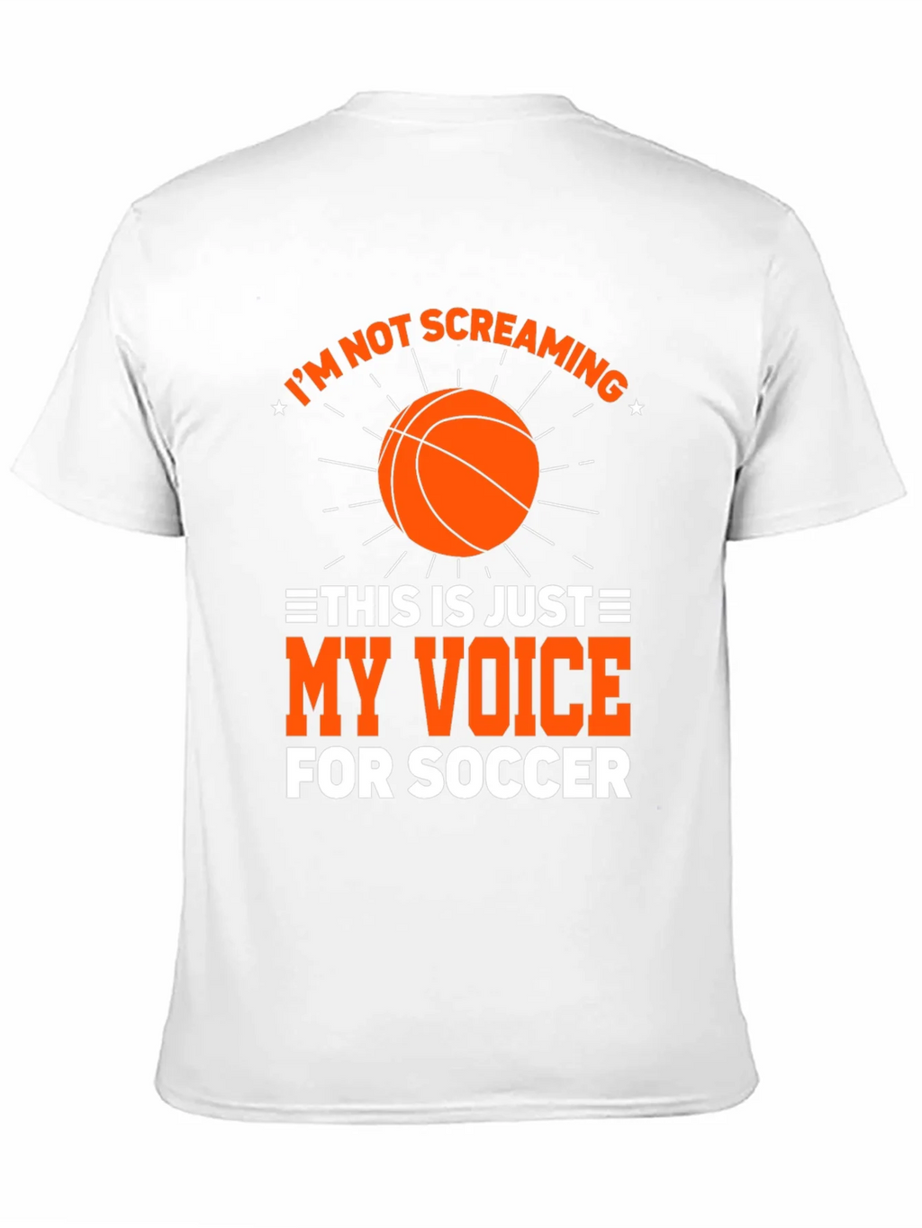Funny Soccer T-Shirt Im Not Screaming My Voice For product image 2