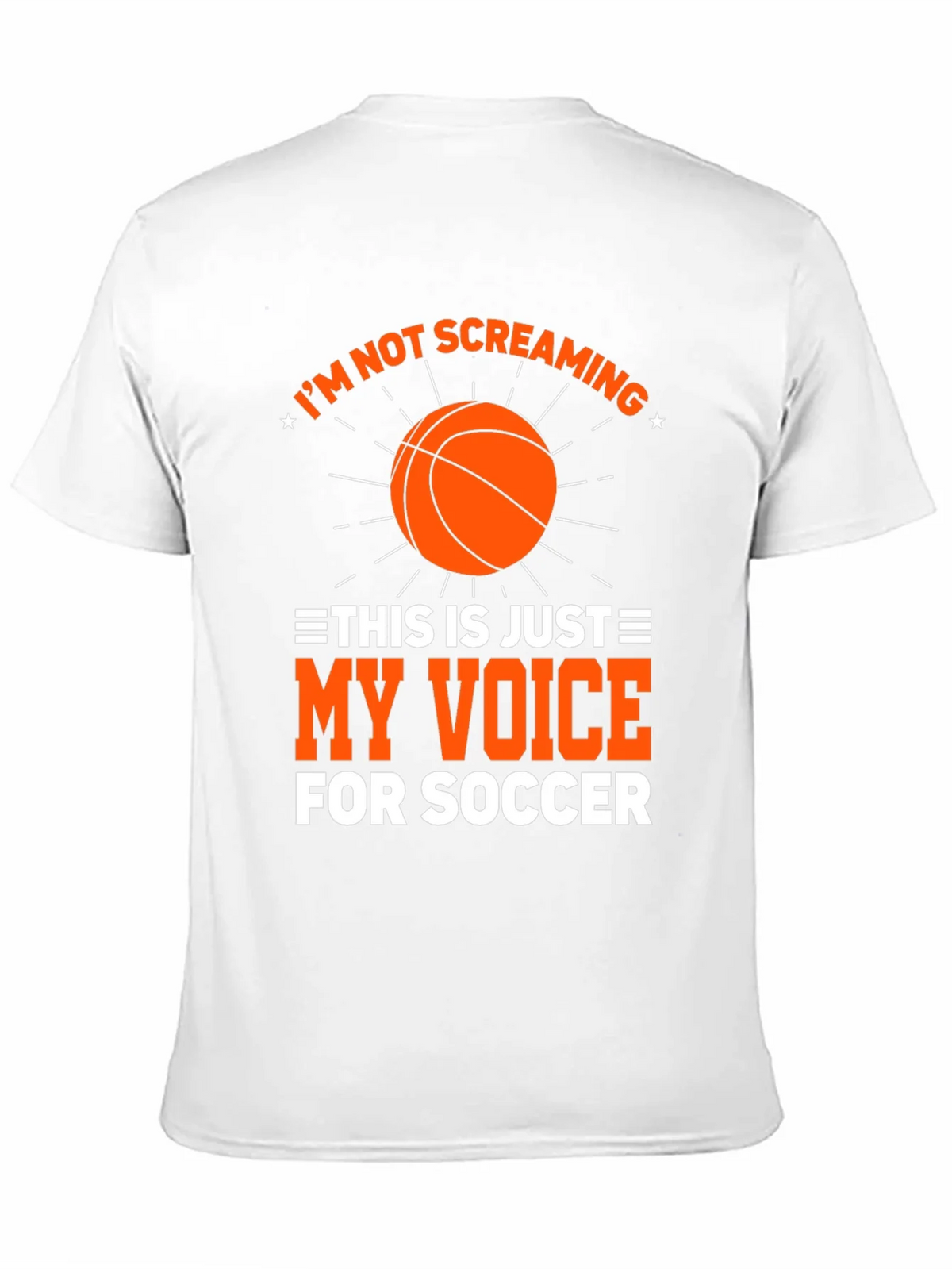 Funny Soccer T-Shirt Im Not Screaming My Voice For product image 2