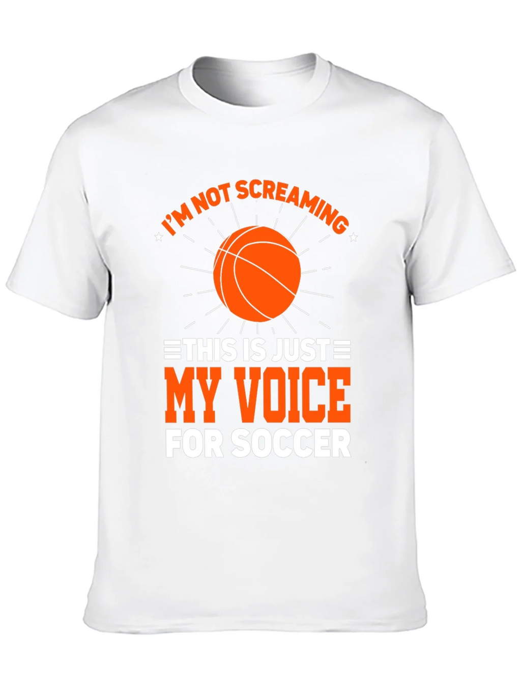 Funny Soccer T-Shirt Im Not Screaming My Voice For product image 12