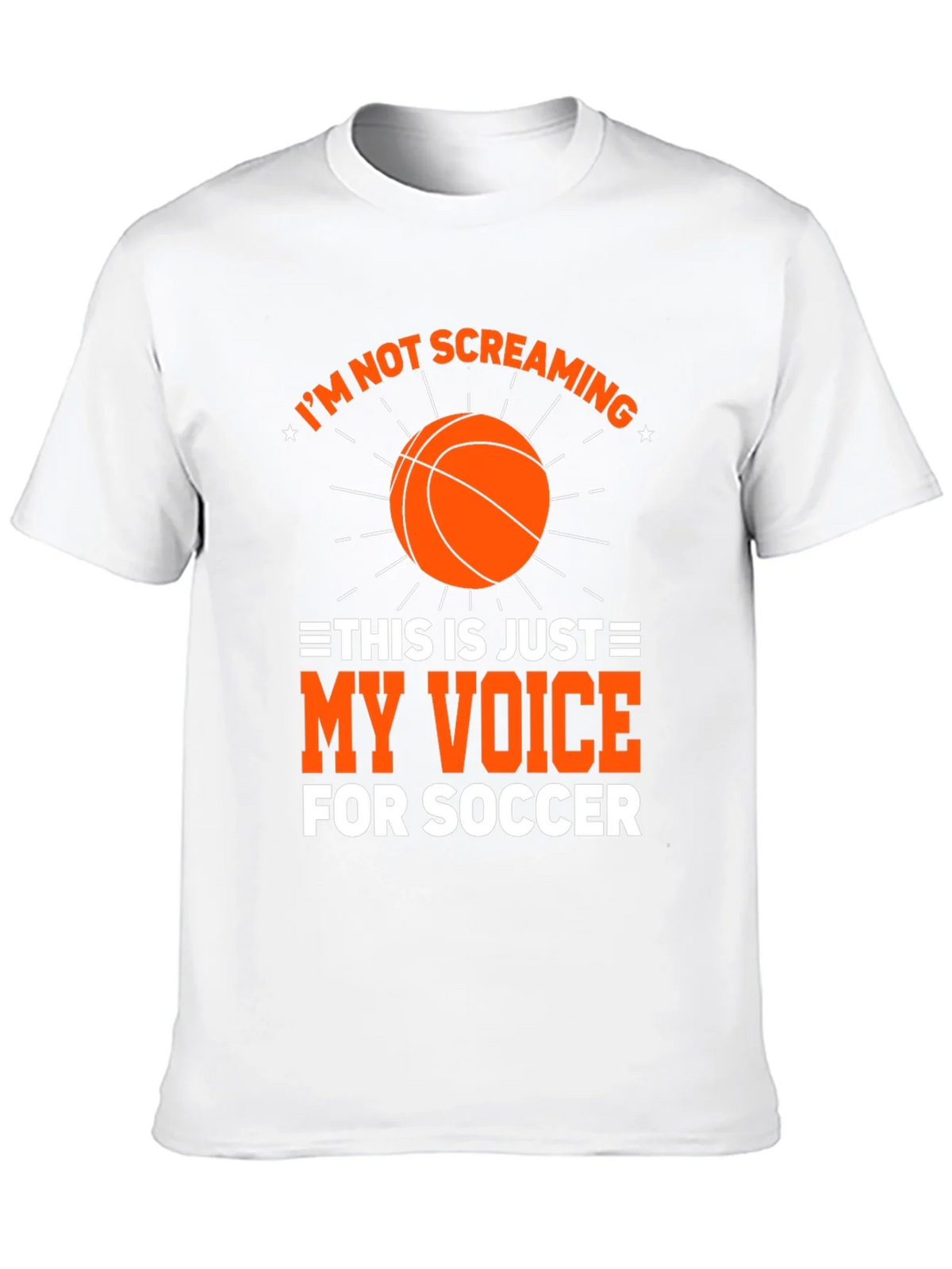 Funny Soccer T-Shirt Im Not Screaming My Voice For product image 12