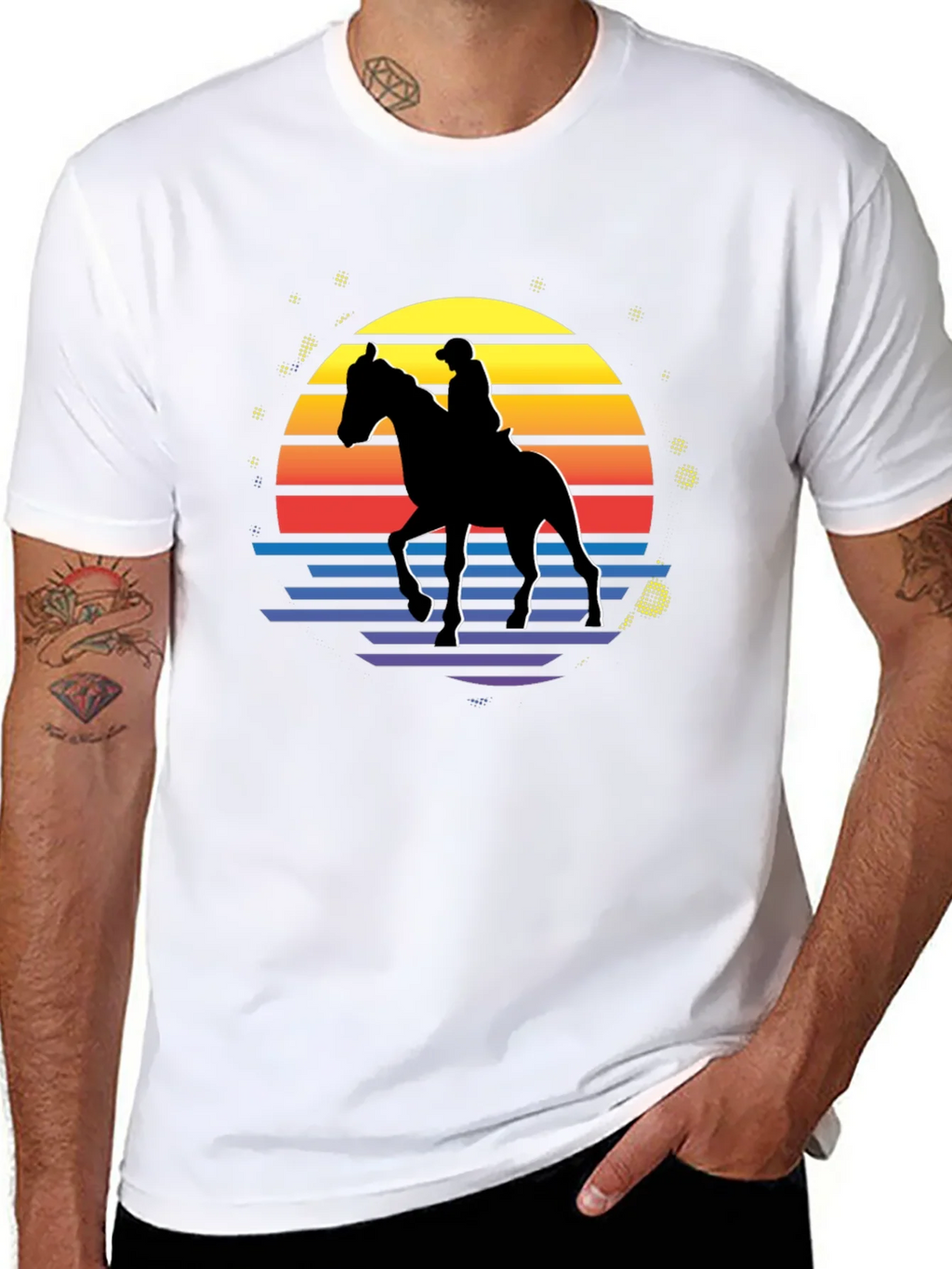 Retro Horse Rider Graphic T-Shirt product image 10