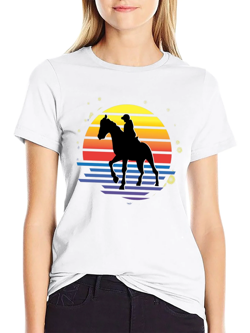 Retro Horse Rider Graphic T-Shirt product image 11