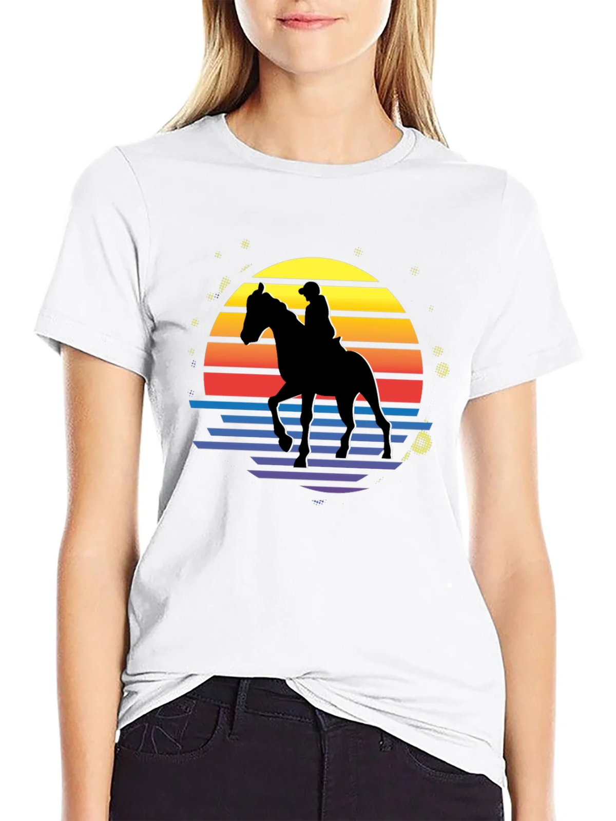 Retro Horse Rider Graphic T-Shirt product image 11