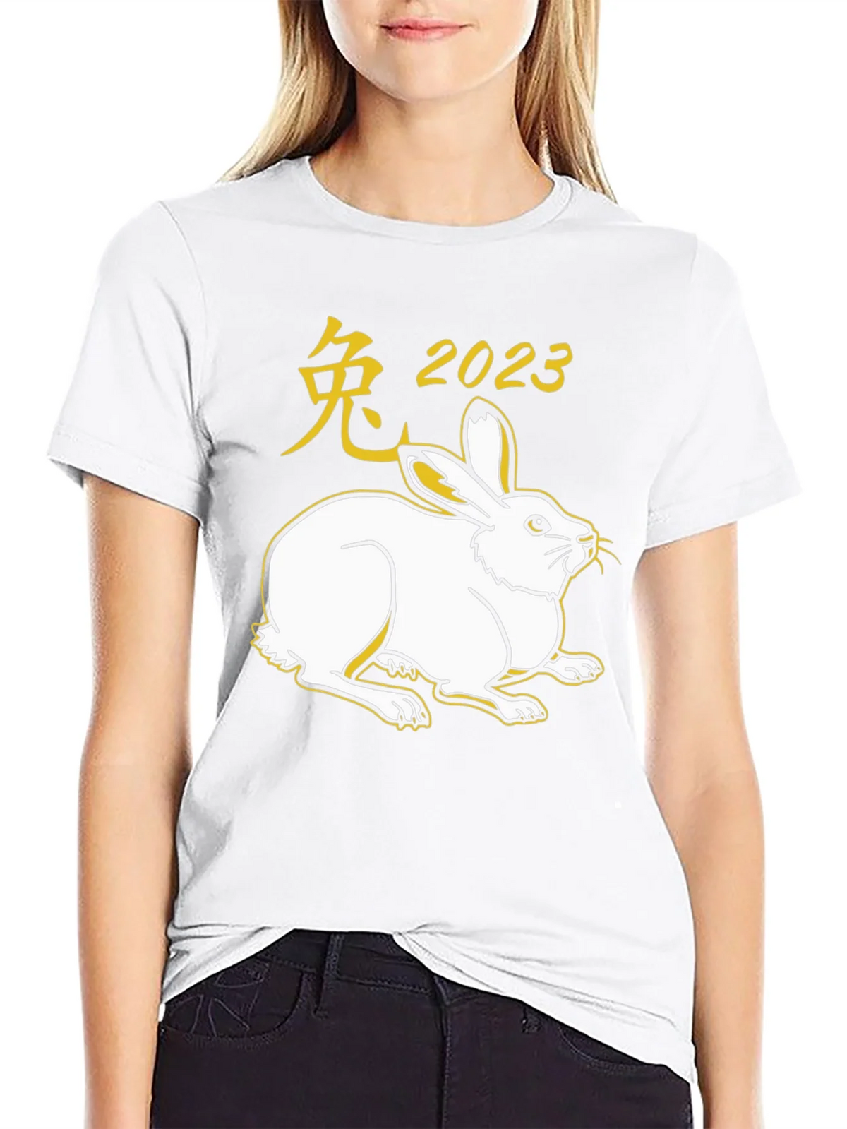 Year of the Rabbit 2023 Black T-Shirt product image 11