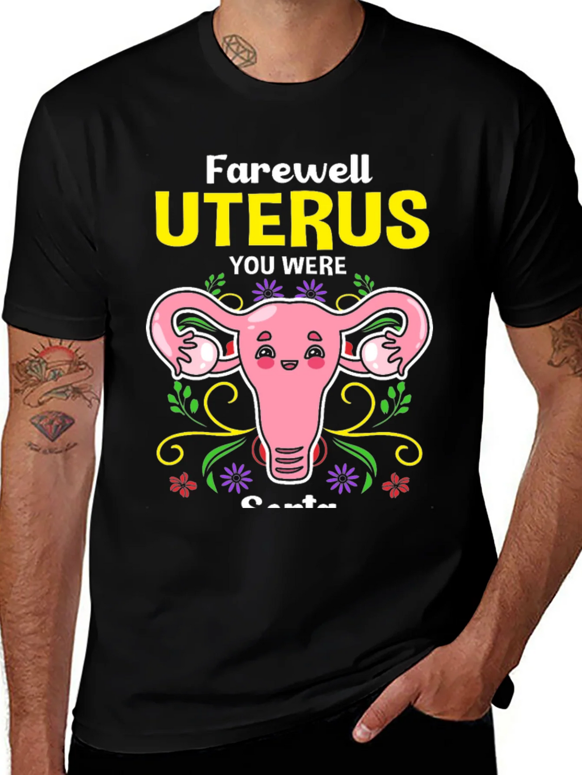 Farewell Uterus Funny Graphic Tee product image 1