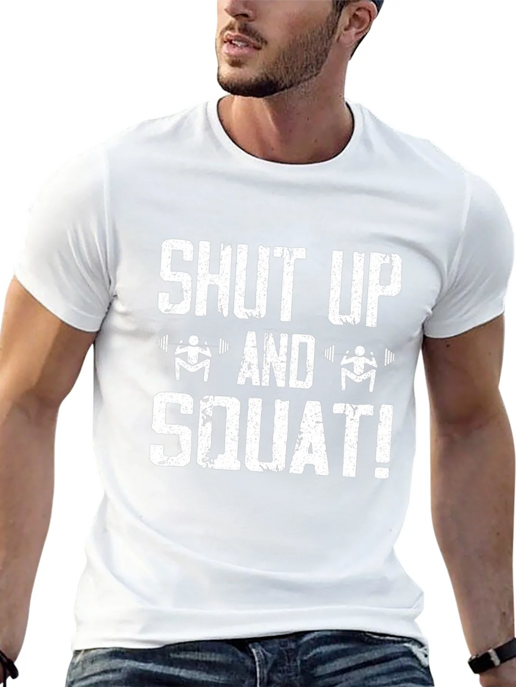 Shut Up and Squat Black T-Shirt product image 4