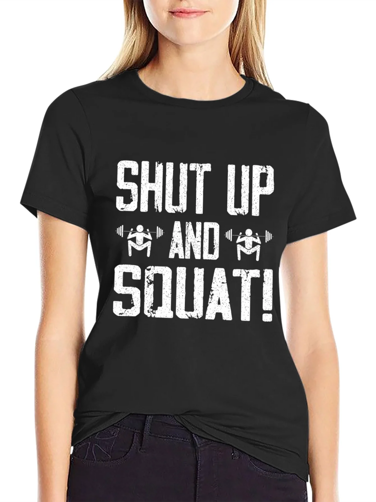 Shut Up and Squat Black T-Shirt product image 5