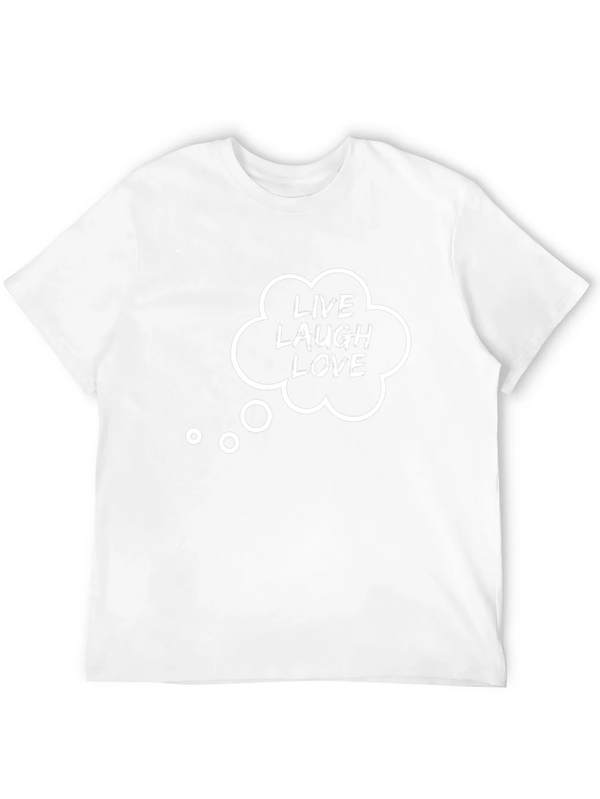 Live Laugh Love Graphic Tee - Black Cotton T-Shirt product image 3