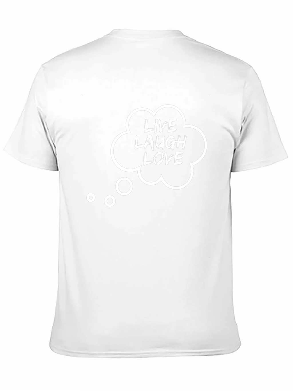 Live Laugh Love Graphic Tee - Black Cotton T-Shirt product image 2