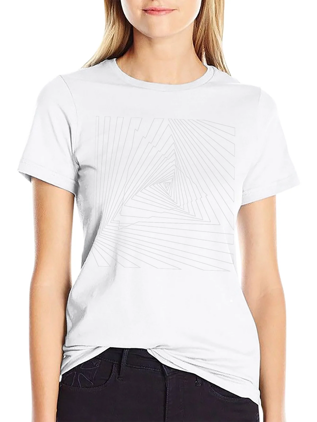 Geometric Triangle Illusion Tee product image 11