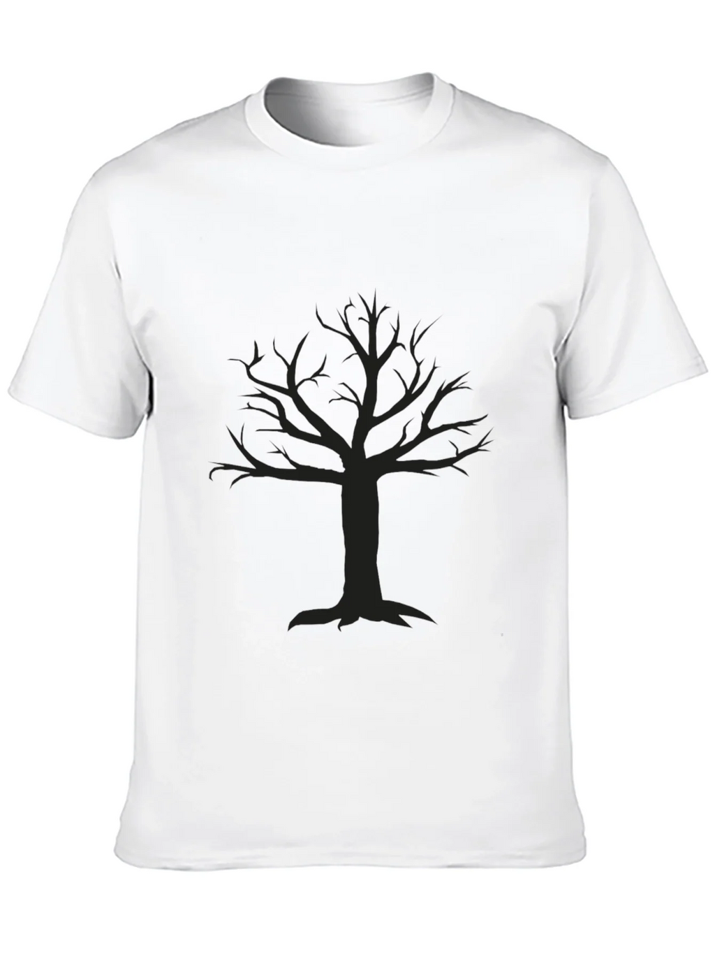 Mens Black T-Shirt with Tree Graphic product image 12