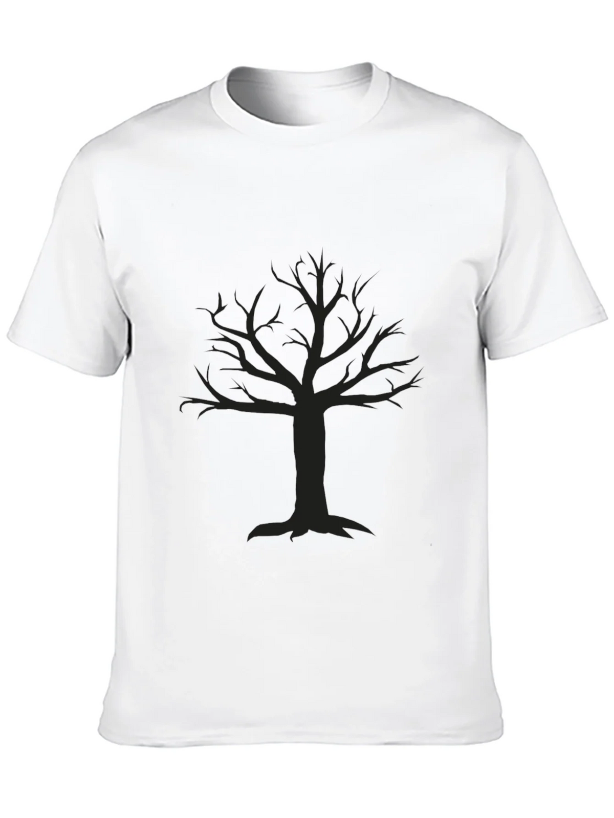 Mens Black T-Shirt with Tree Graphic product image 12