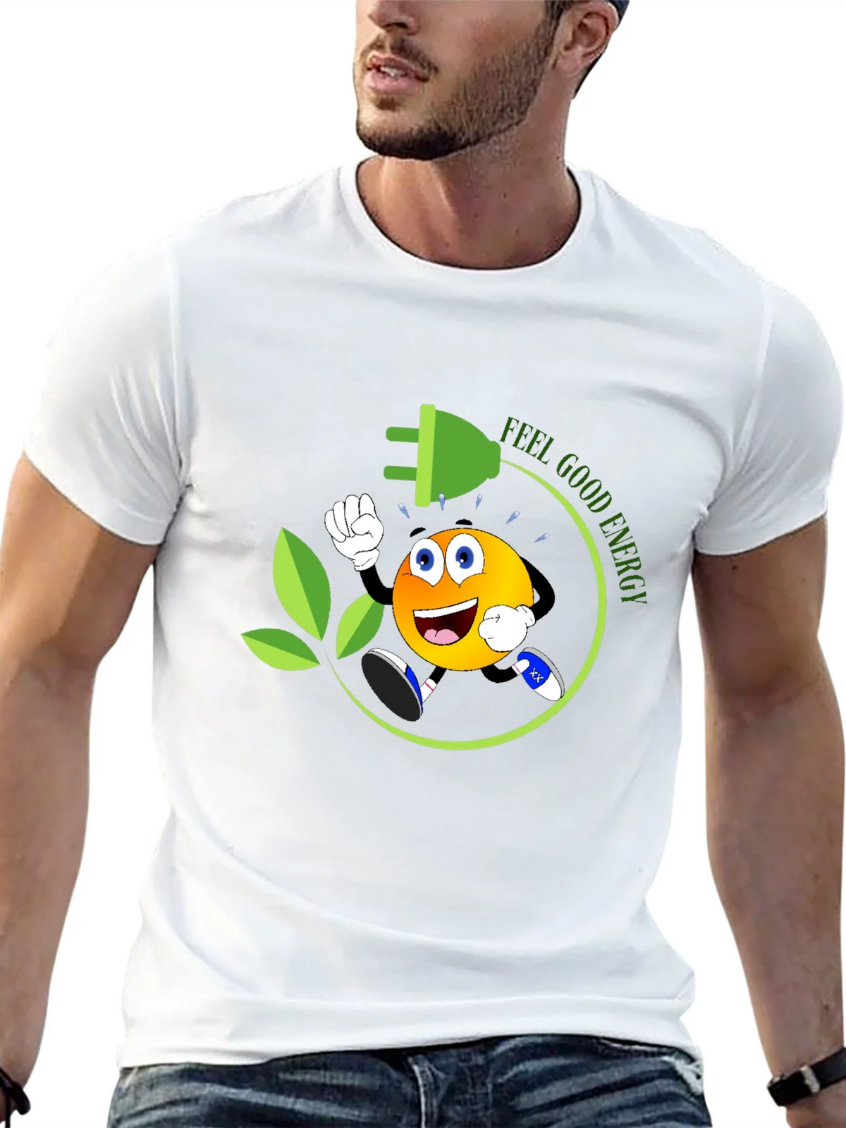 Feel Good Energy Black T-Shirt product image 4