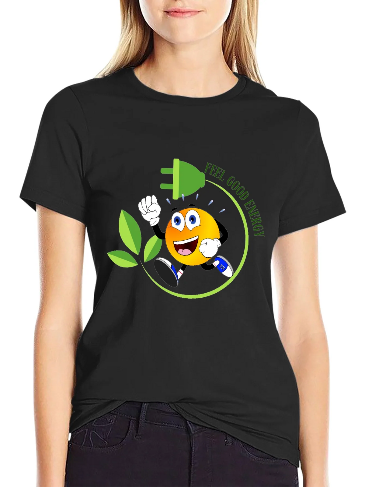 Feel Good Energy Black T-Shirt product image 5