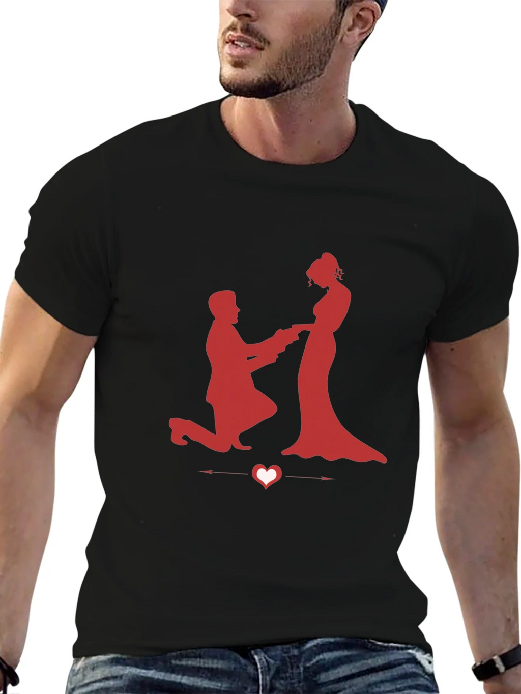 Romantic Proposal Graphic Tee product image 1
