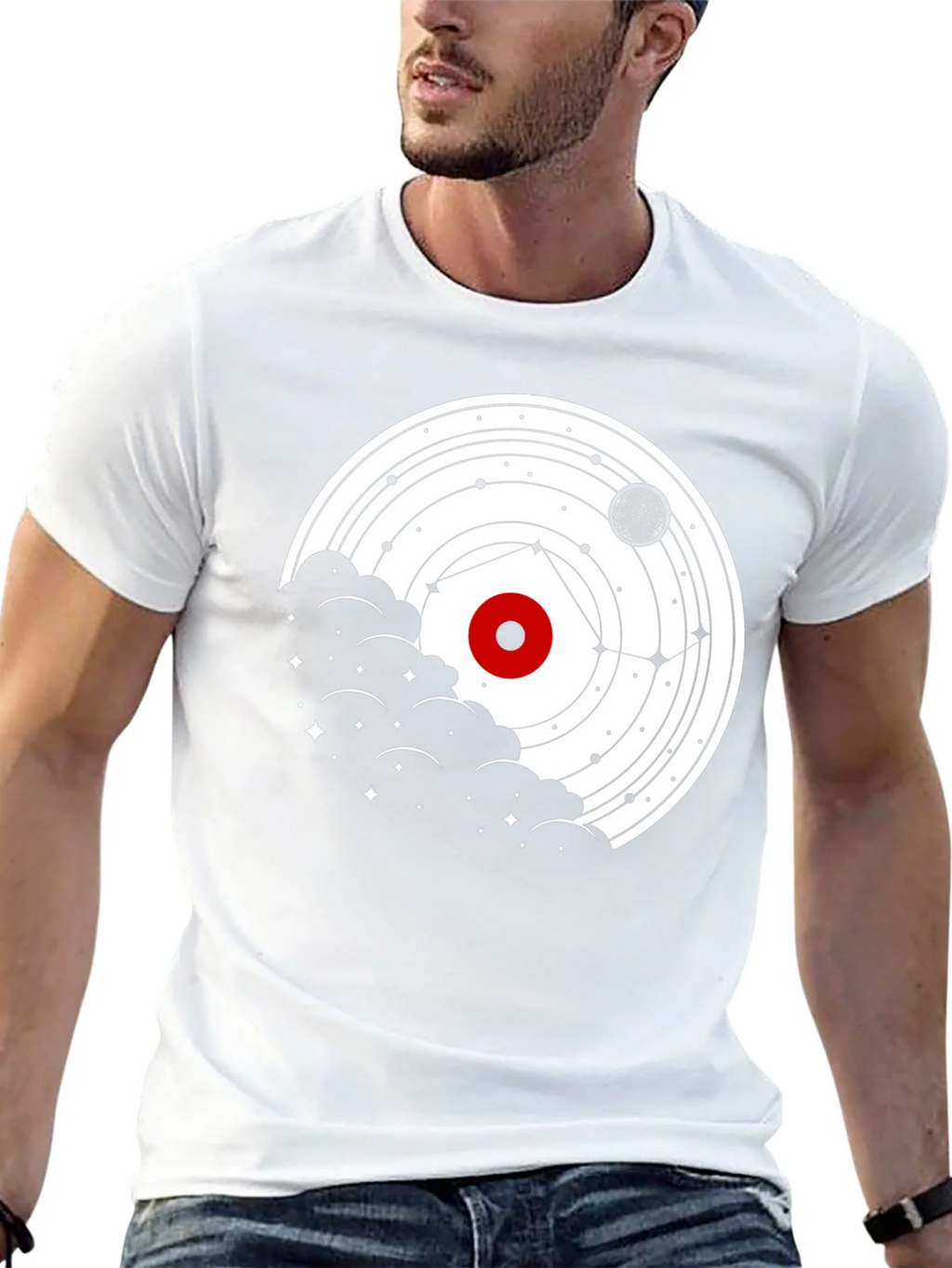 Cosmic Orbit T-Shirt - Celestial Graphic Tee product image 4