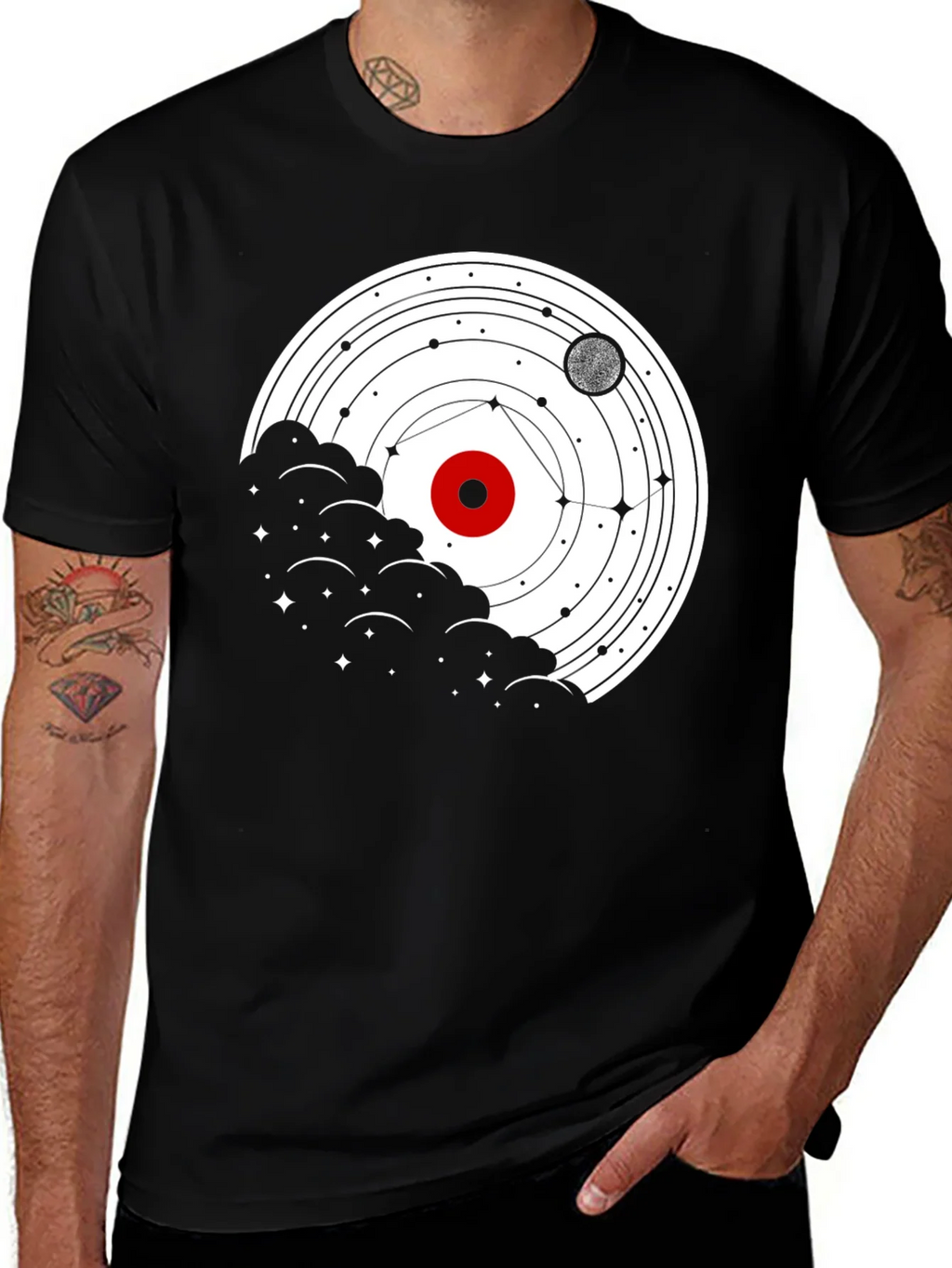 Cosmic Orbit T-Shirt - Celestial Graphic Tee product image 1