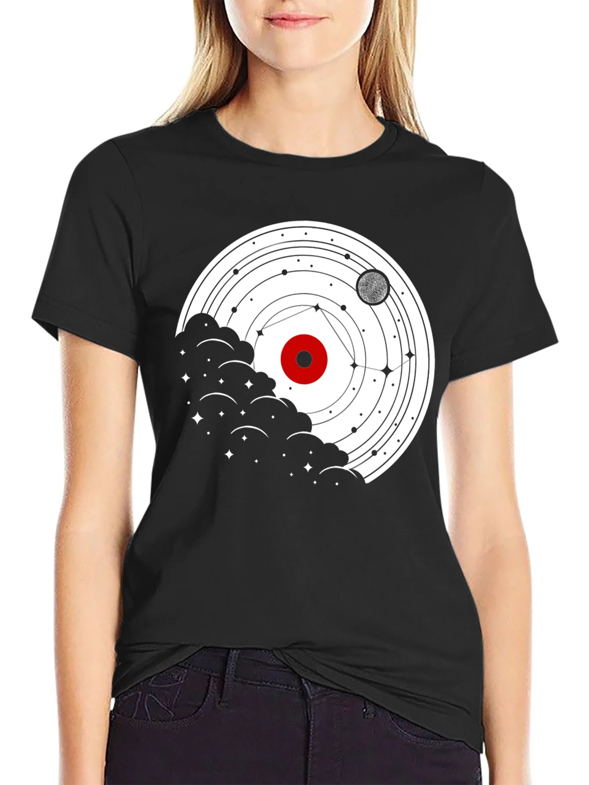 Cosmic Orbit T-Shirt - Celestial Graphic Tee product image 5