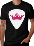 Crown Guitar Pick Graphic T-Shirt - Music Lover Tee product image 1