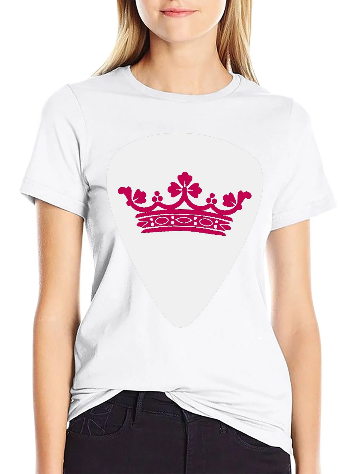 Crown Guitar Pick Graphic T-Shirt - Music Lover Tee product image 11