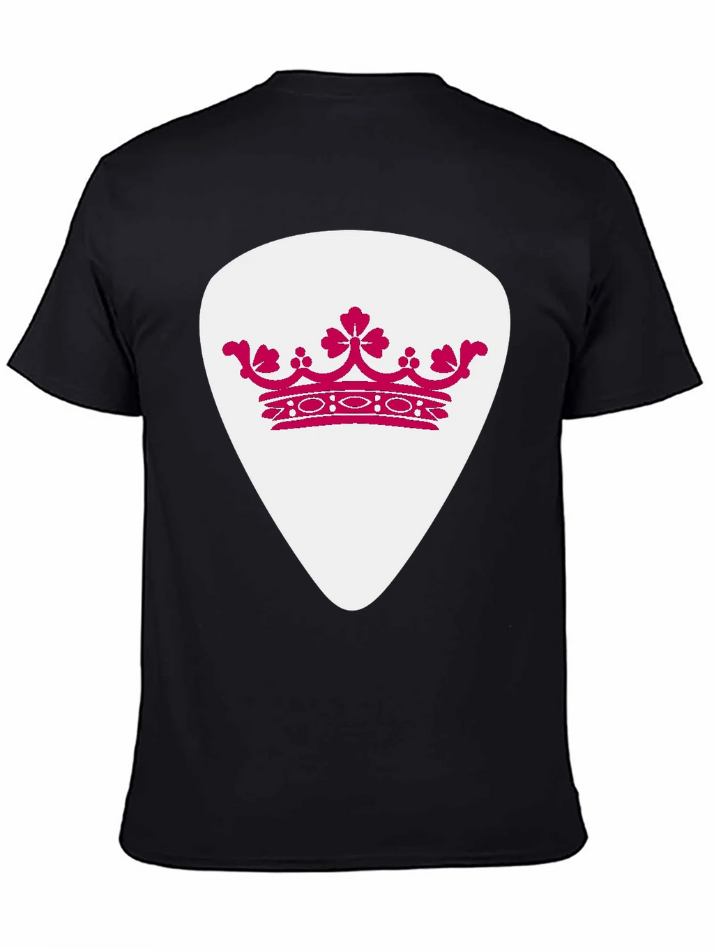 Crown Guitar Pick Graphic T-Shirt - Music Lover Tee product image 7
