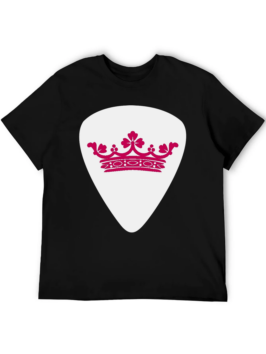 Crown Guitar Pick Graphic T-Shirt - Music Lover Tee product image 8