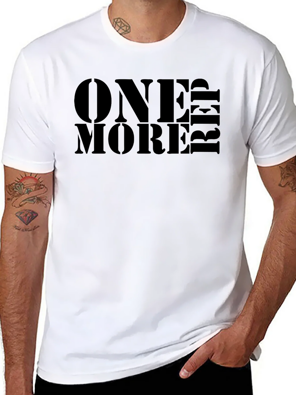 One More Rep Black Graphic Tee product image 4