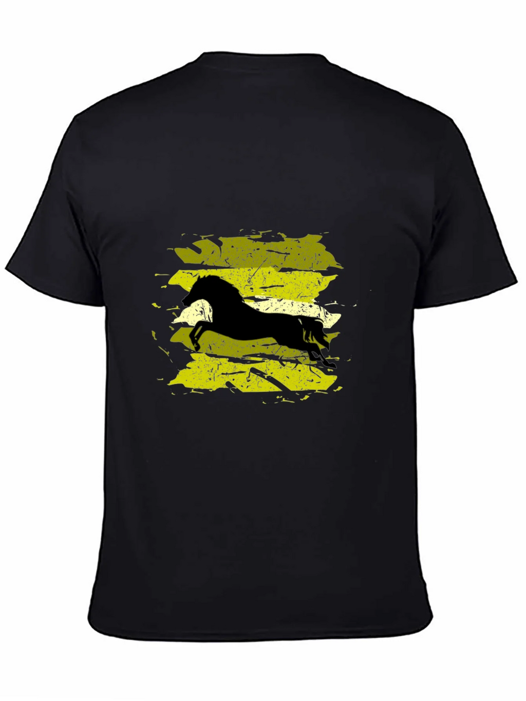 Black T-Shirt with Horse Graphic product image 7