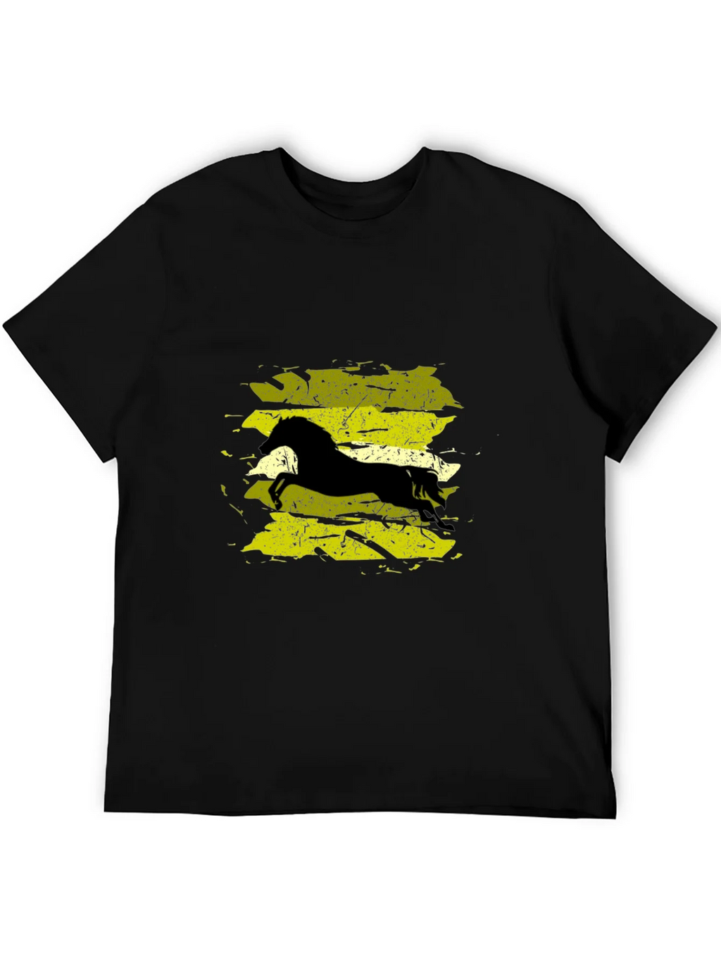 Black T-Shirt with Horse Graphic product image 8