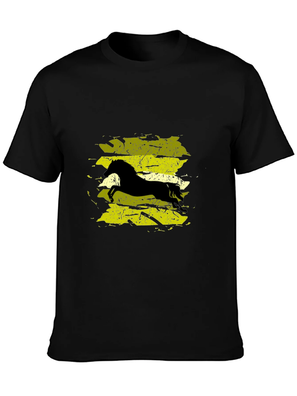 Black T-Shirt with Horse Graphic product image 6