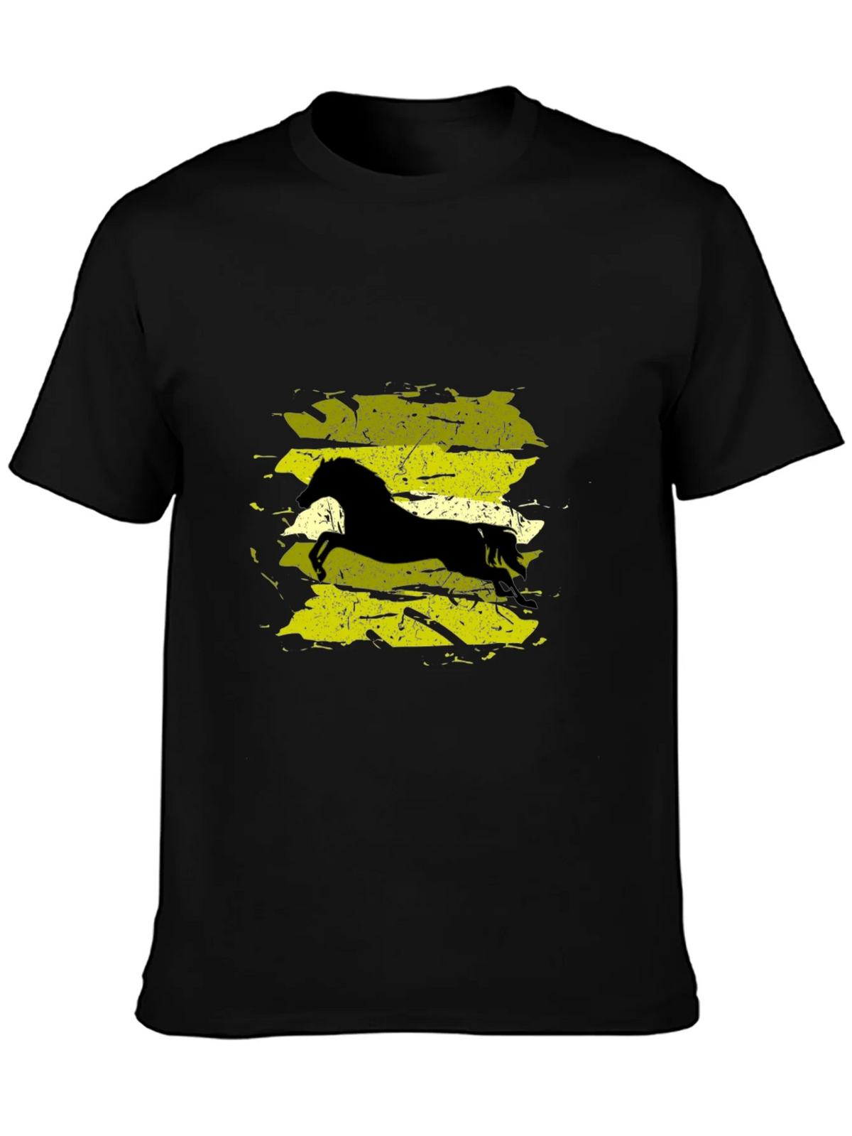 Black T-Shirt with Horse Graphic product image 6