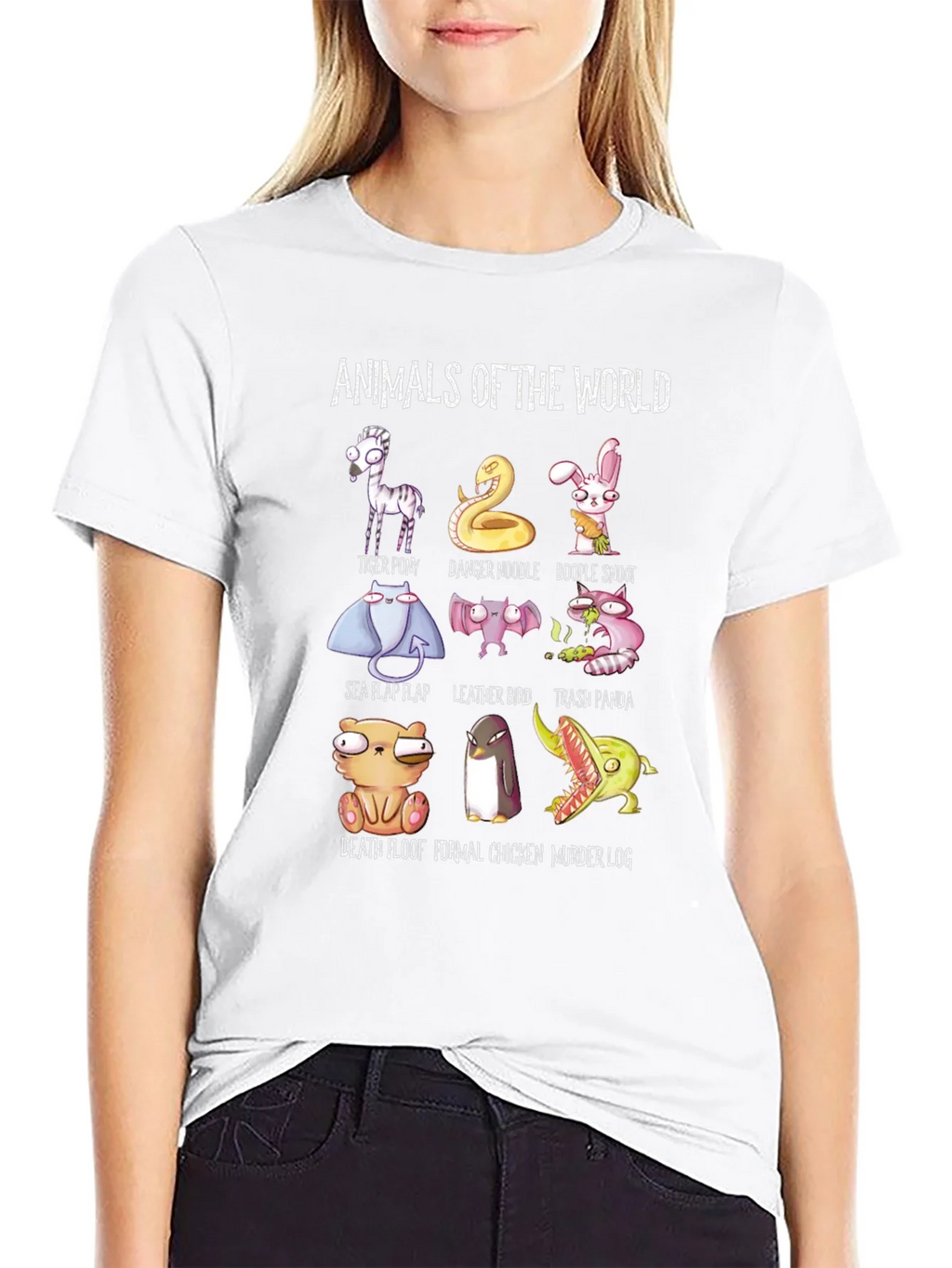 Animals of the World T-Shirt Funny Graphic Tee product image 11